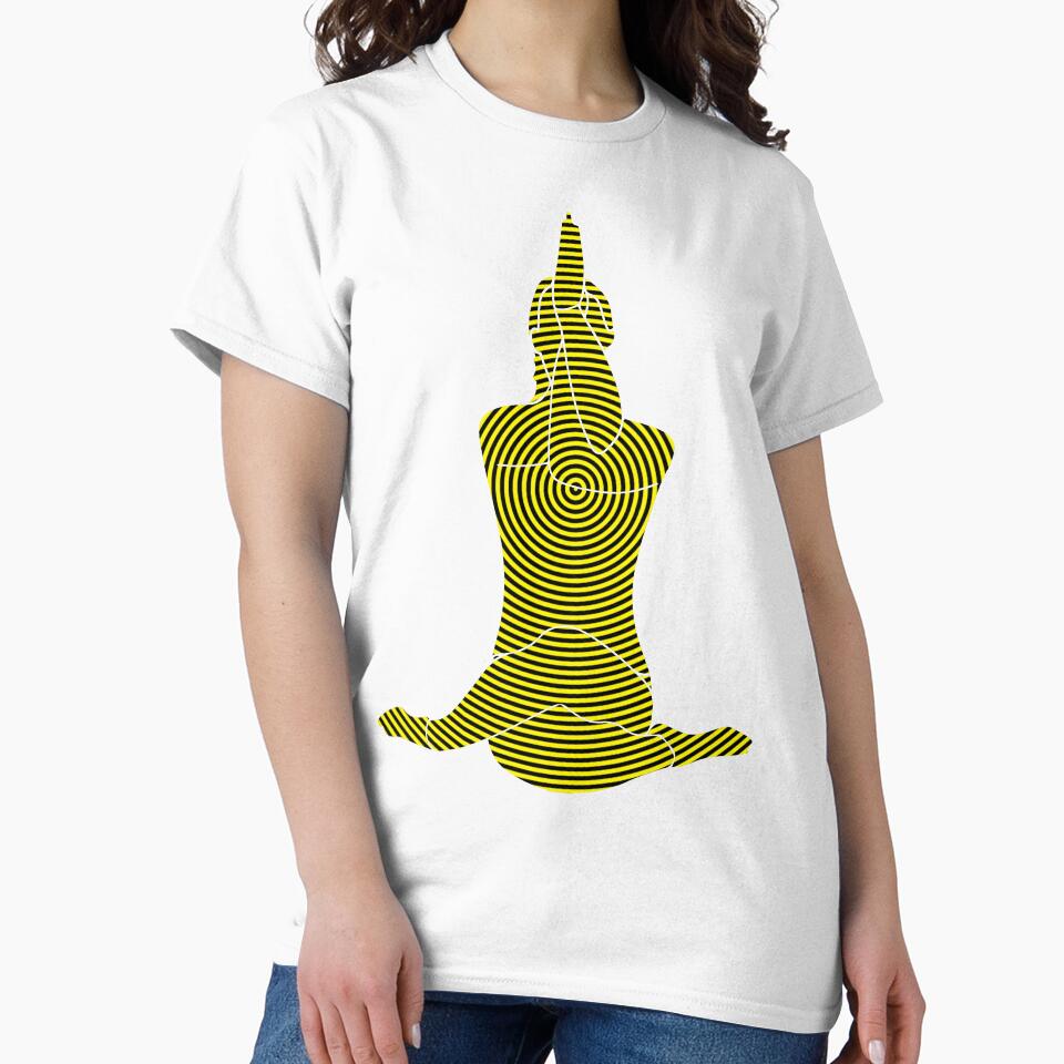 Yoga and meditation practice 2 yellow by Nikmay Design