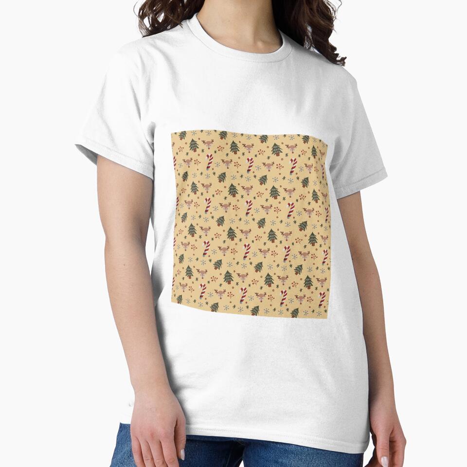 Cute Brown Christmas Holiday Pattern by okinashirts