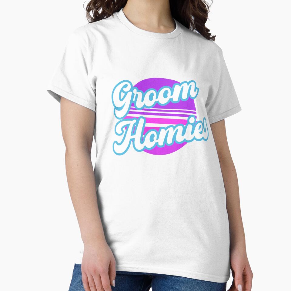 Retro Groom Homies, Wedding Rehearsal, Groom Entourage by DiensDesign