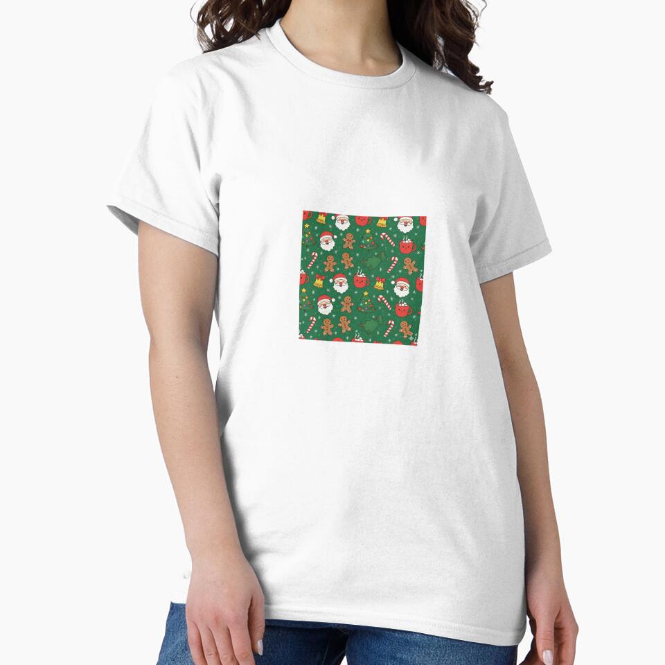 Santa & Gingerbread Pattern by GlassPenny