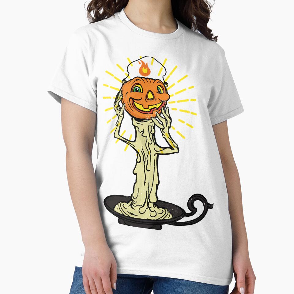 Retro Pumpkin Candle Halloween by mayarsaterq