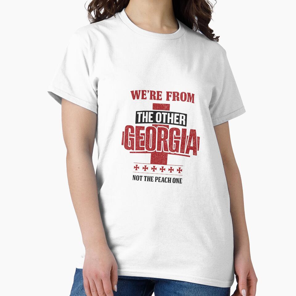 We're From The Other Georgia — Not The Peach One Sakartvelo Soccer Fan Tee by LoudSection
