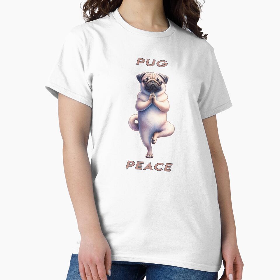 Pug Yoga - Pug Peace by Mindful-Designs