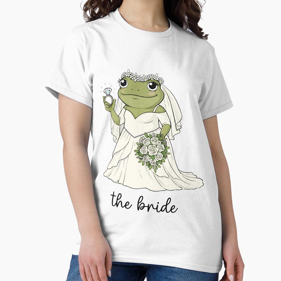 Retro Frog Bridesmaid Bachelorette Party Wedding Squad Funny by kiralynstration