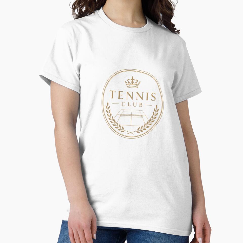 Vintage Tennis Club Gold Crest Luxury Preppy Aesthetic by BeataPrint