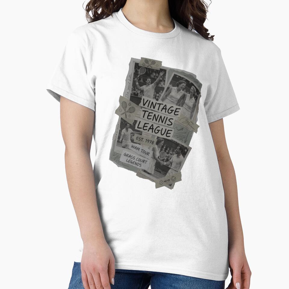 Vintage Tennis League Retro 1978 Collage by WAMTEES