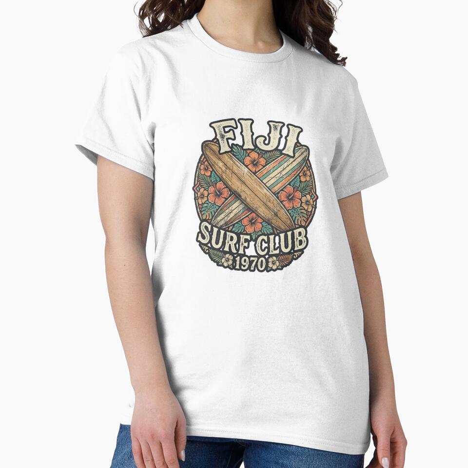 Fiji Surf Club Vintage Board Graphic by DuckOddity