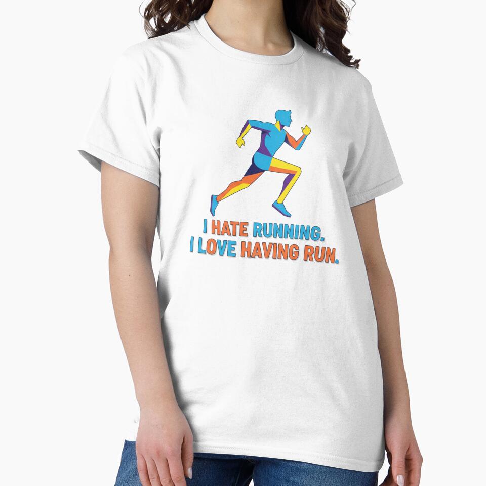 I Hate Running I Love Having Run Funny Pop Art Runner by chattsuede