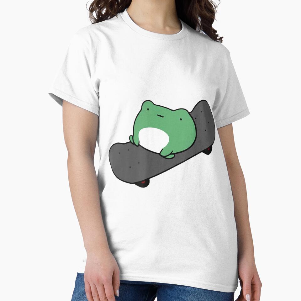 Funny Skateboarding Frog by alifehcmc