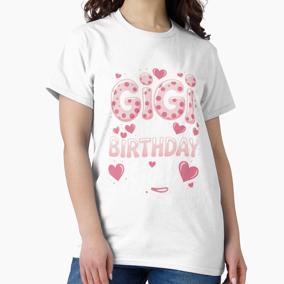 Gigi Of The Birthday Pink Girl Matching Family by RonnasJackson