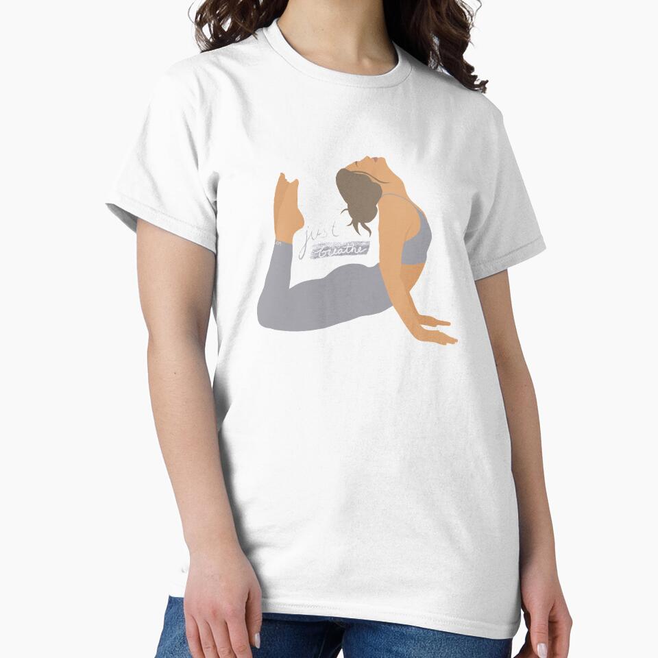 Yoga girl just breathe by martinmakesart