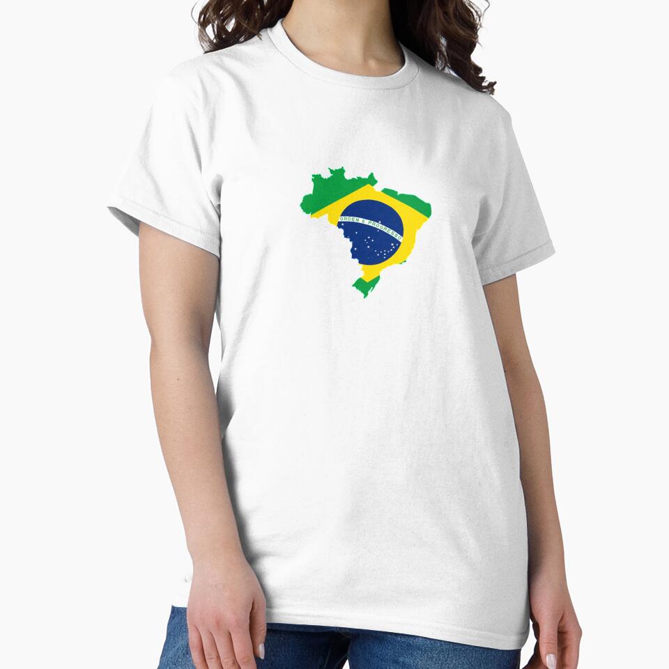 Brazil Flag colored country by StickerDirect