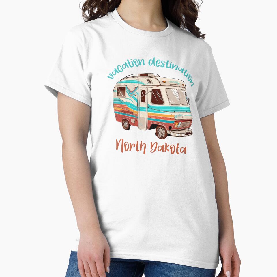 Vacation Destination North Dakota T-Shirt by MarqisStudio