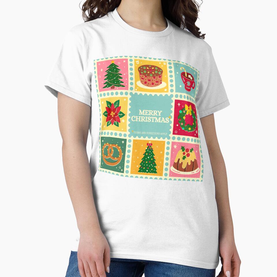 Merry Christmas (Terms and conditions apply) - Retro Christmas Design by GaggleOfGhosts
