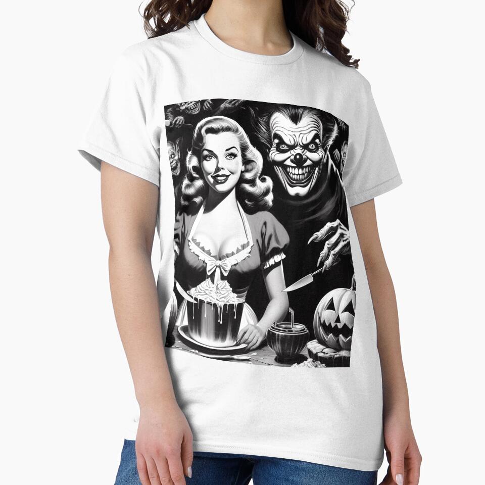 Creepy Horror Pin-up by PulpVintage