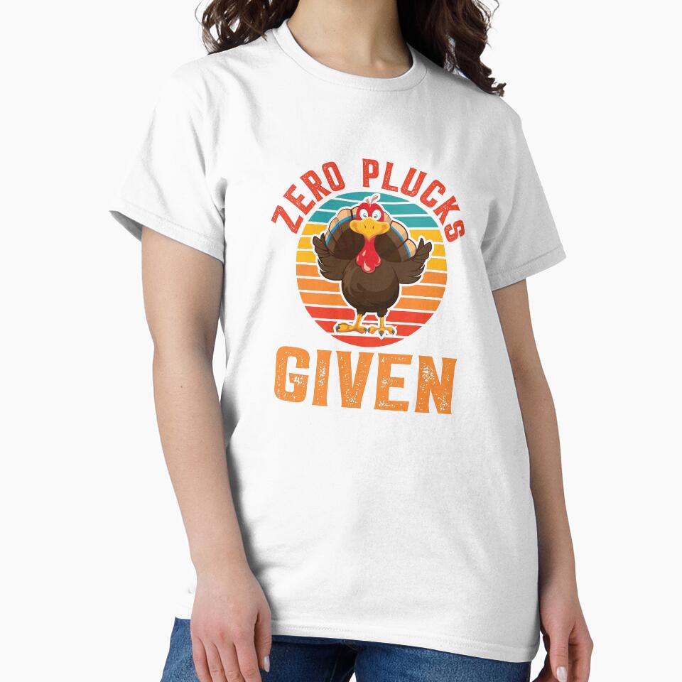 Funny Zero Plucks Given Retro Turkey Design by Maniutek
