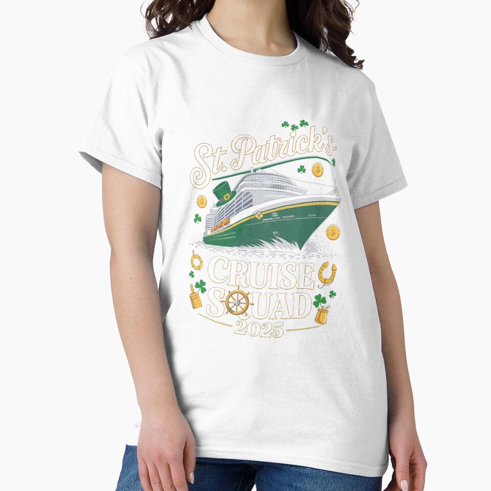 St Patrick's Day Cruise Squad 2025 Funny Family Matching by VasilisLamArt