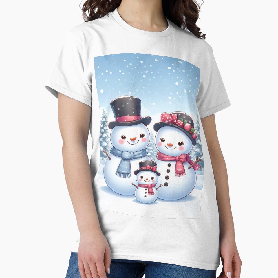 Cute Snowman Family by Spike The Punch Design Co.