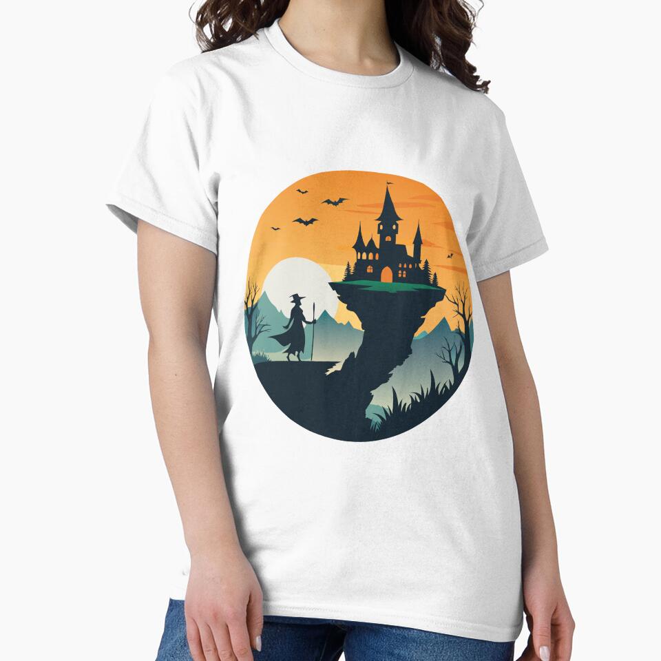 Haunted hill in Halloween by AdelieMart