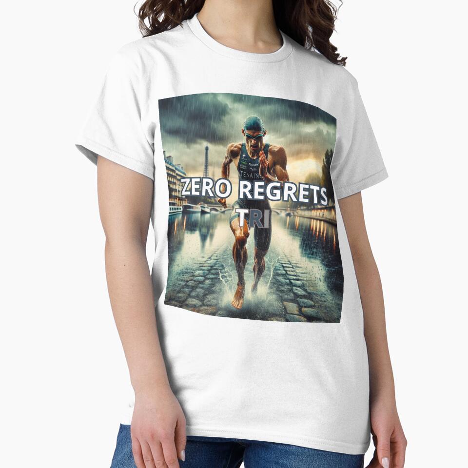 Zero Regrets TRI – Motivational Running Triathlon Design by Triathlongram