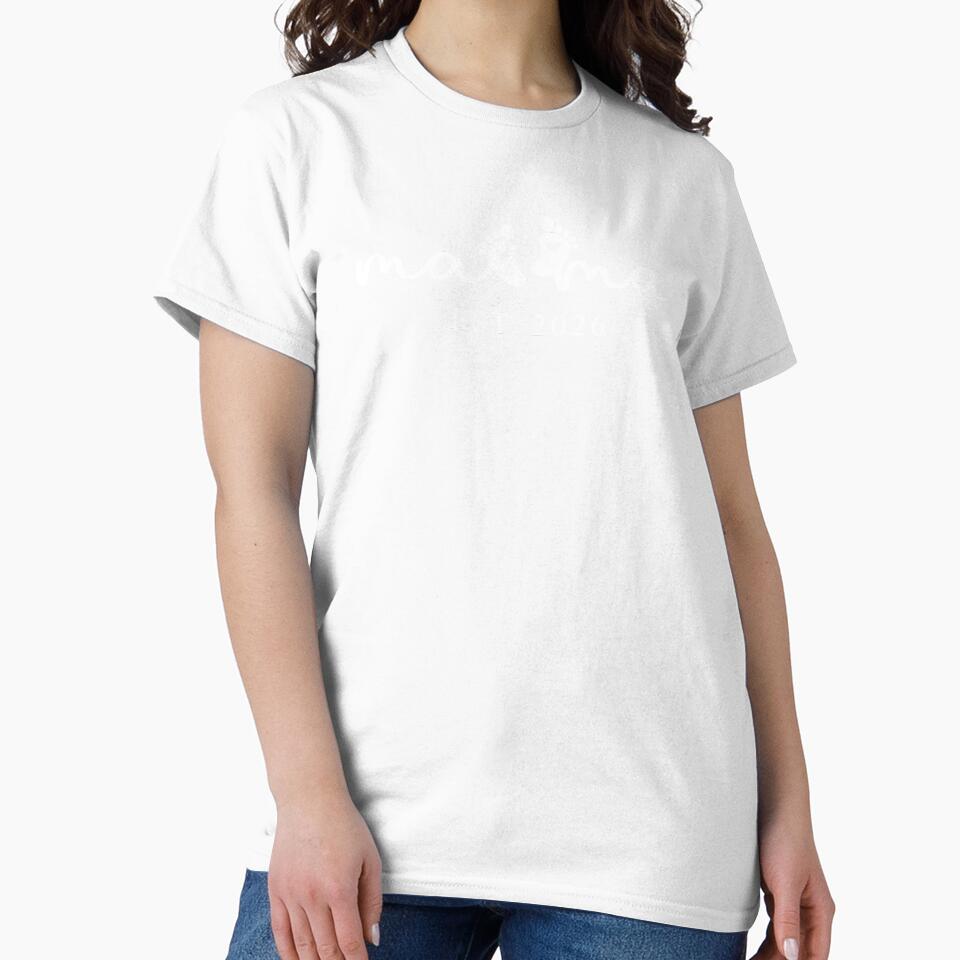 Mama 2026 Shirt Cute New Mother Gift for Baby Shower or Mother’s Day by Wild Pixel Studio