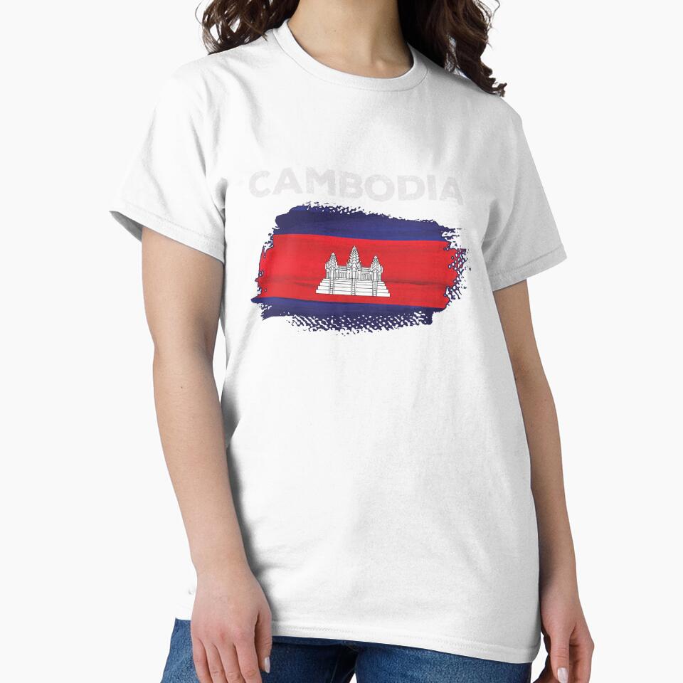 CambodiaFlag Shirt, Cambodian Flag, Gift For Cambodian, Proud Cambodian Pride, National Flag Country Shirt, Unisex Tshirt by CatchUriDesigns