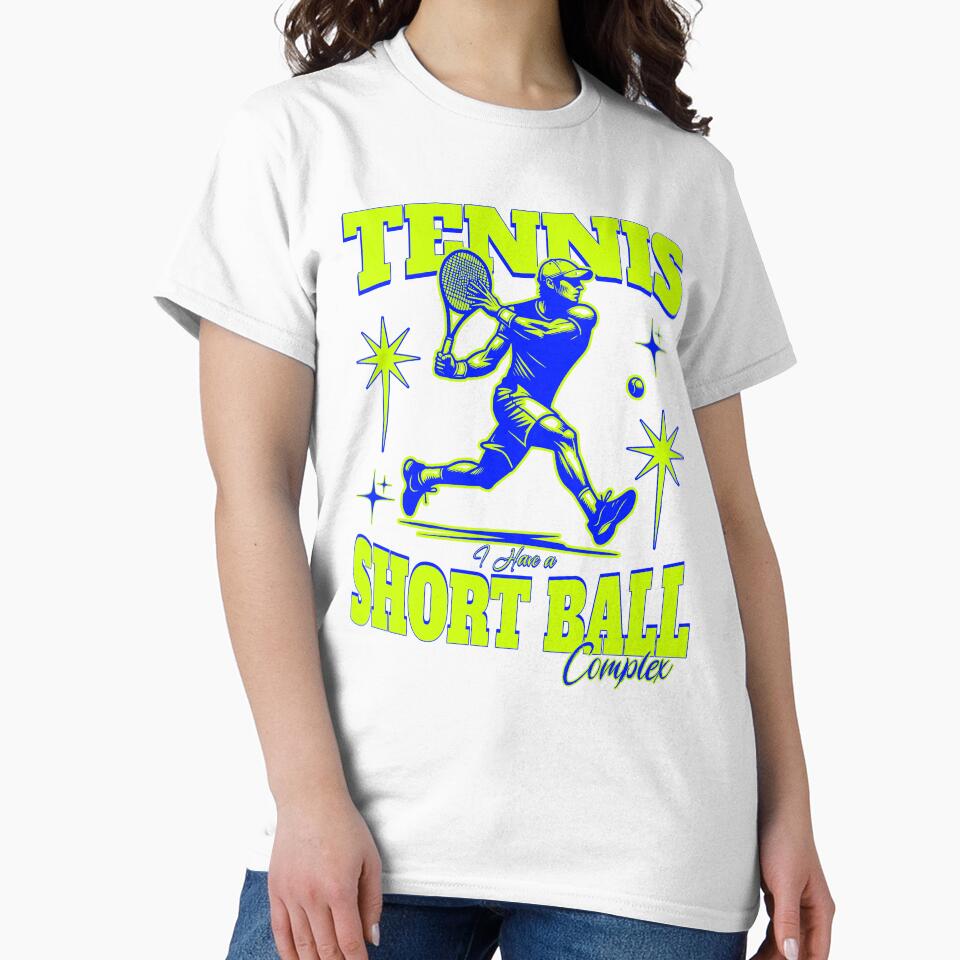 Funny Tennis Short Ball Complex Retro Sports Player by Abaseen