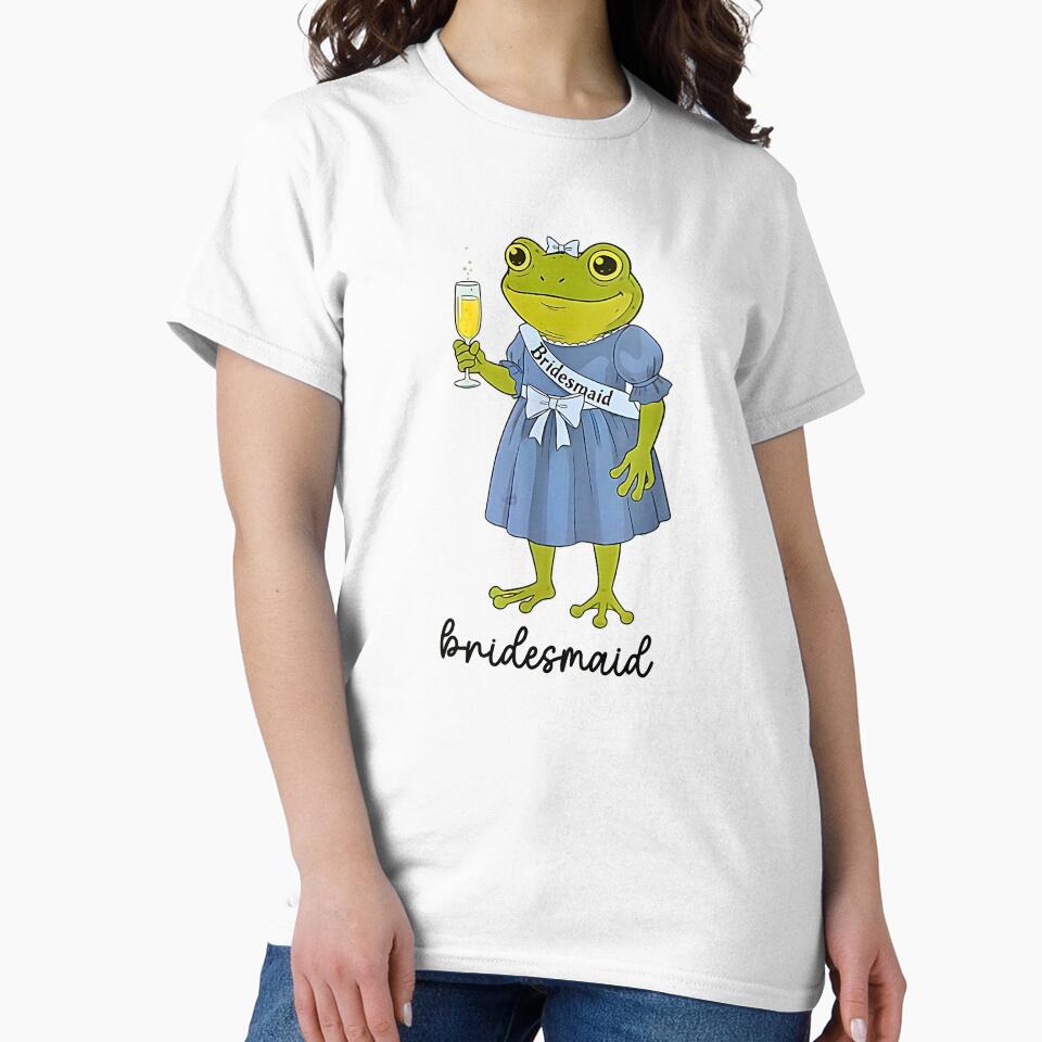 Retro Bridesmaid Frog Bachelorette Party Wedding Squad Funny by FerminVigo