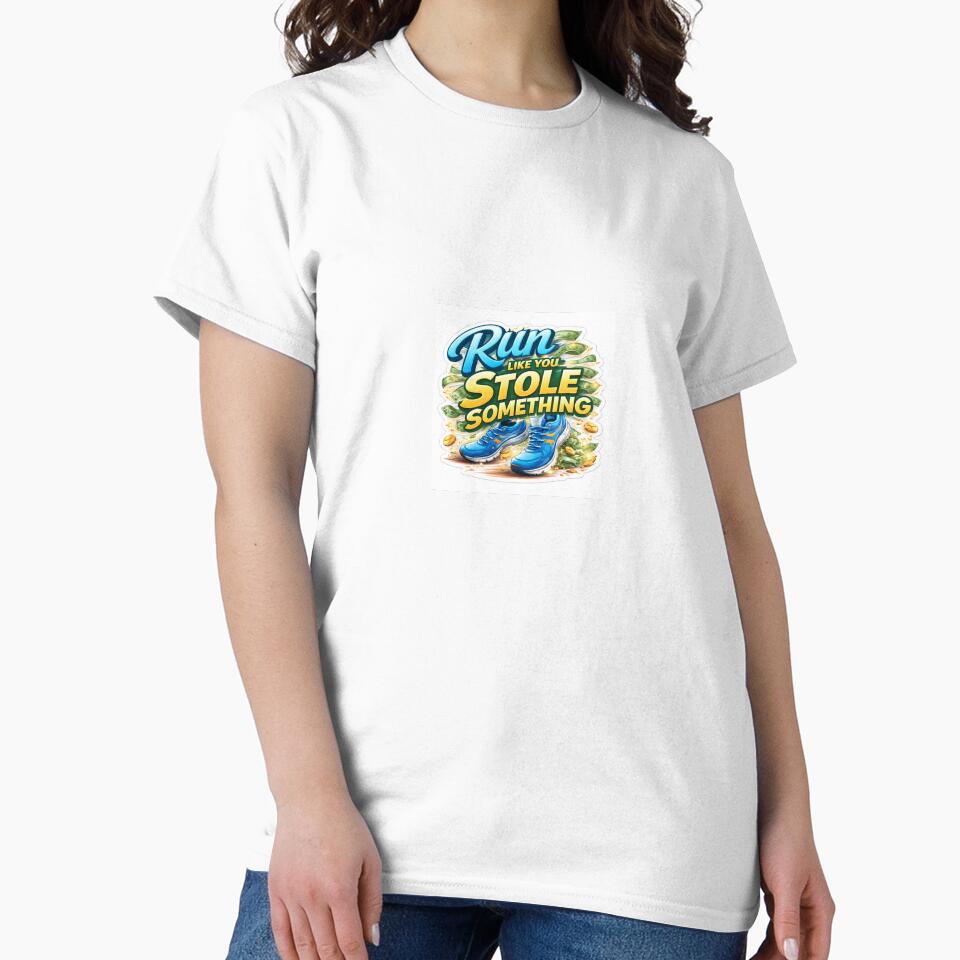 Runner’s High Sticker – “Run Like You Stole Something” Funny Fitness Decal by SparkVault