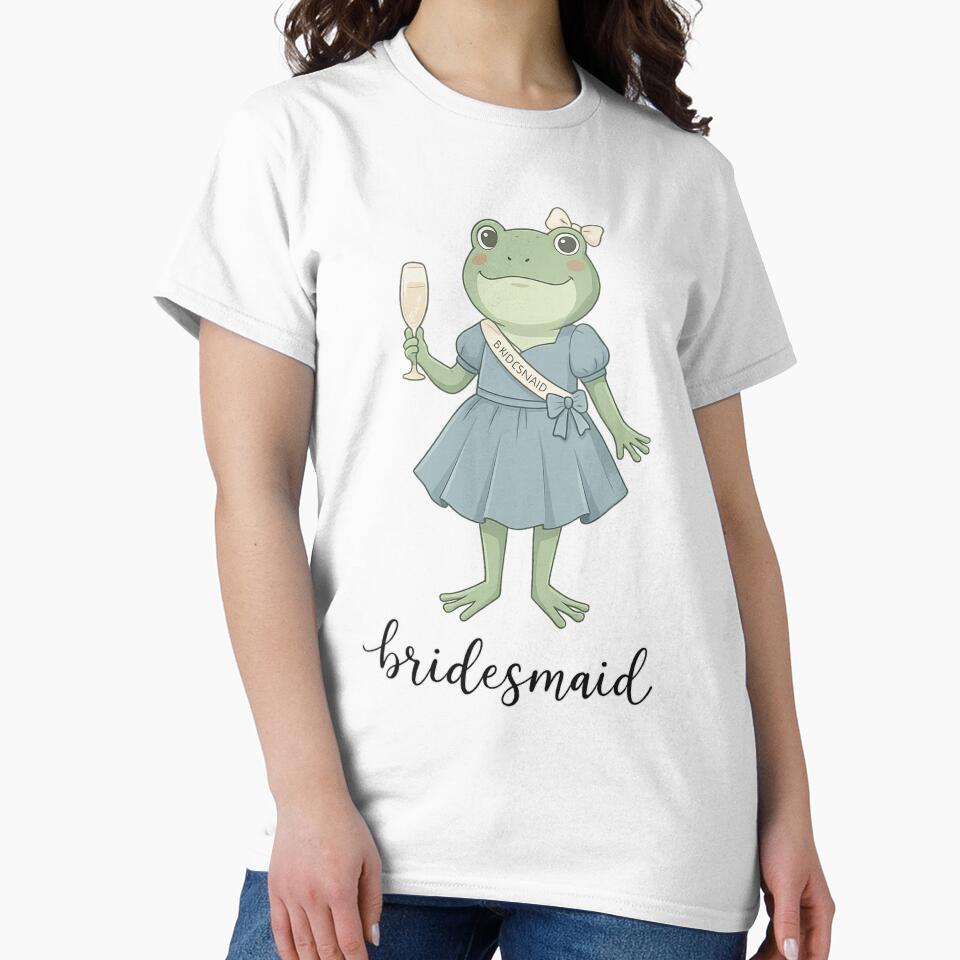 Cute Frog Bridesmaid Wedding Party Funny Bridal Squad Vibes by Putin-07