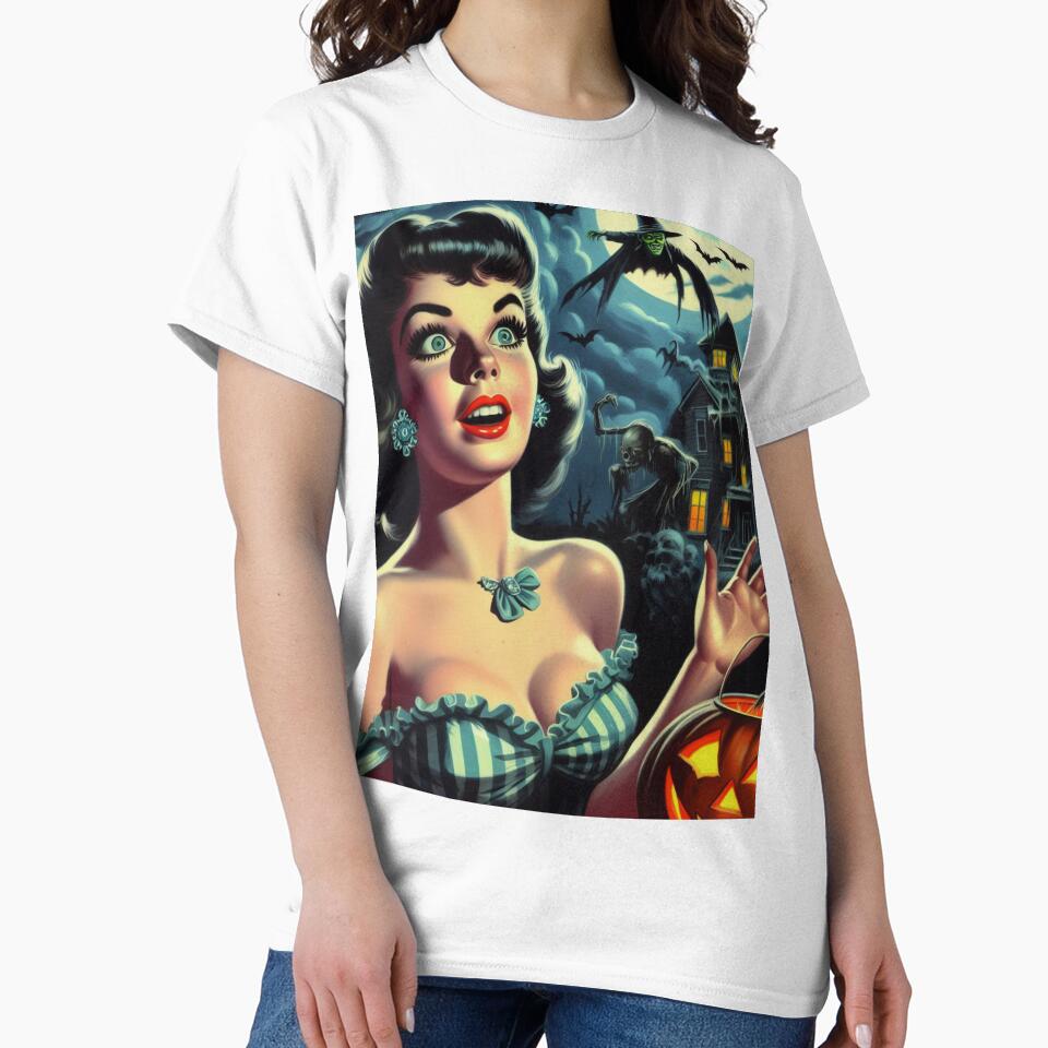 Retro Halloween Girl by PulpVintage