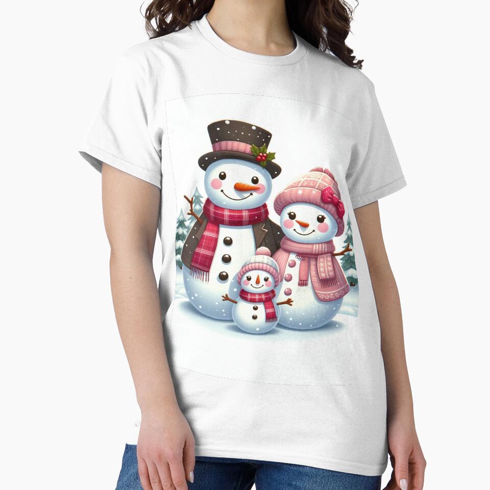 Cozy Snowman Family by Spike The Punch Design Co.