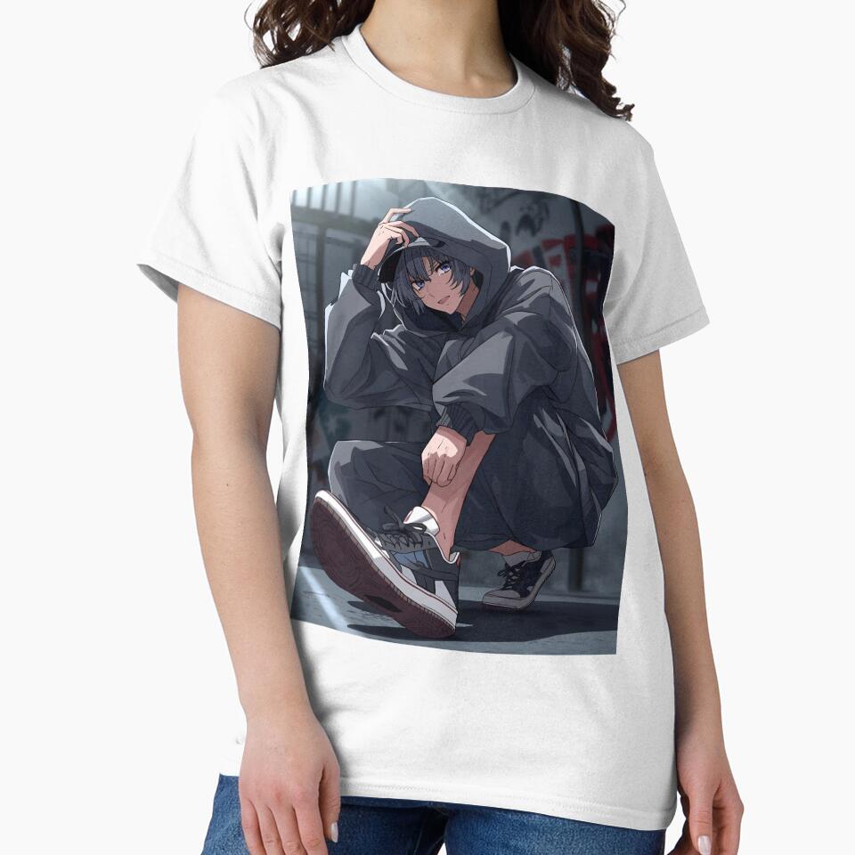 Cool Anime Streetwear Style - Urban Graffiti Hoodie Aesthetic by VibranPalette