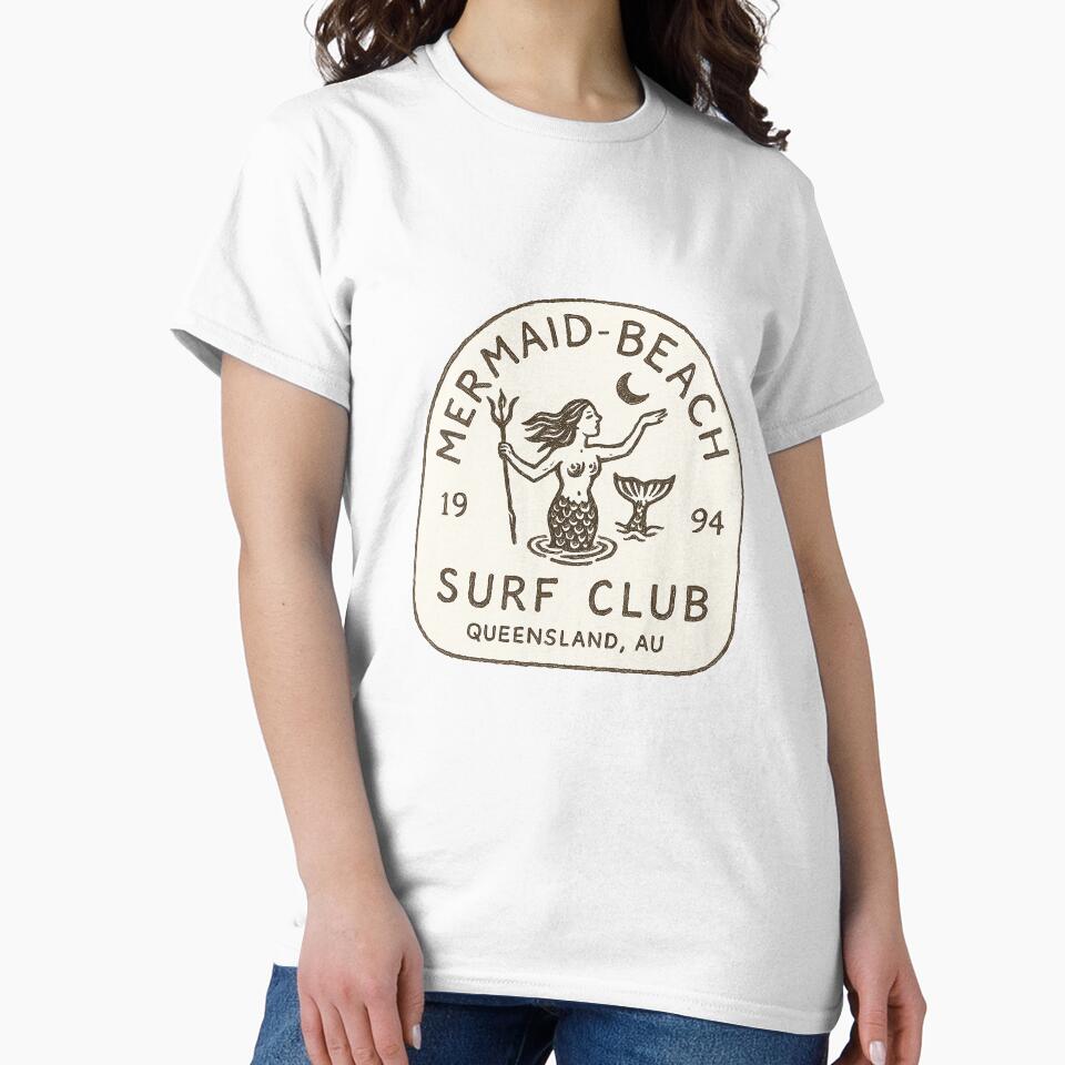Vintage Mermaid Beach Surf Club Emblem by weirdfishes123