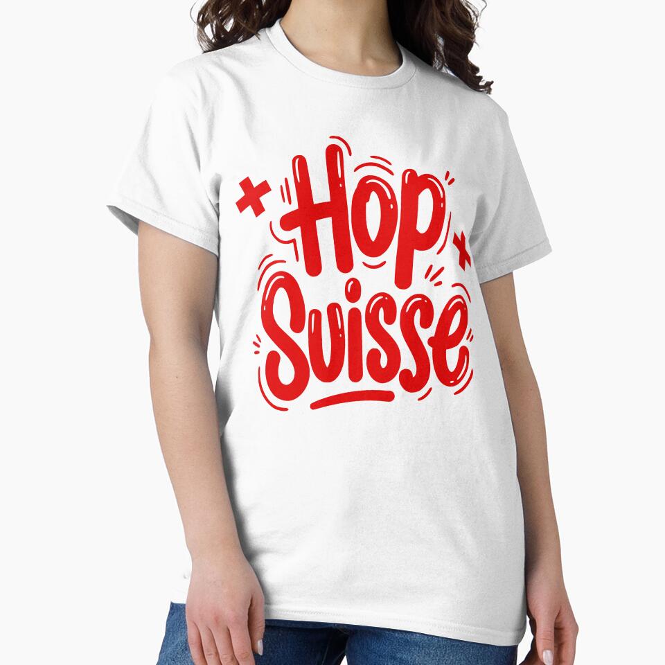 Hop Suisse Switzerland Patriot Fan Cheer by AntiqueImages