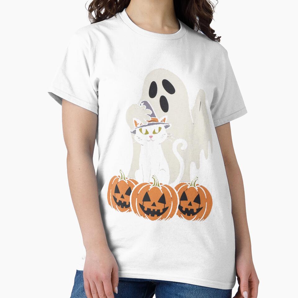 Halloween shopping Ghost Cat by CandyVenom