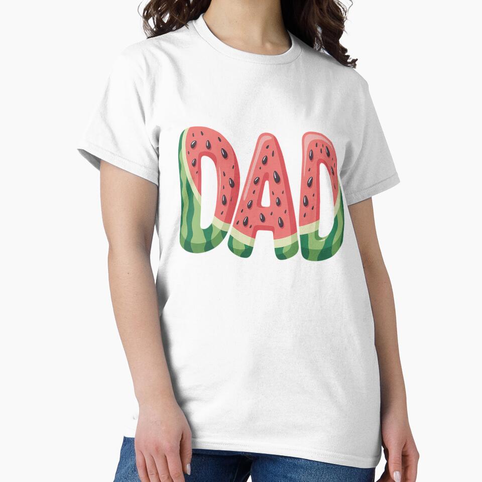 Dad Watermelon Summer Fruit Family Matching Birthday by grounabslaninal