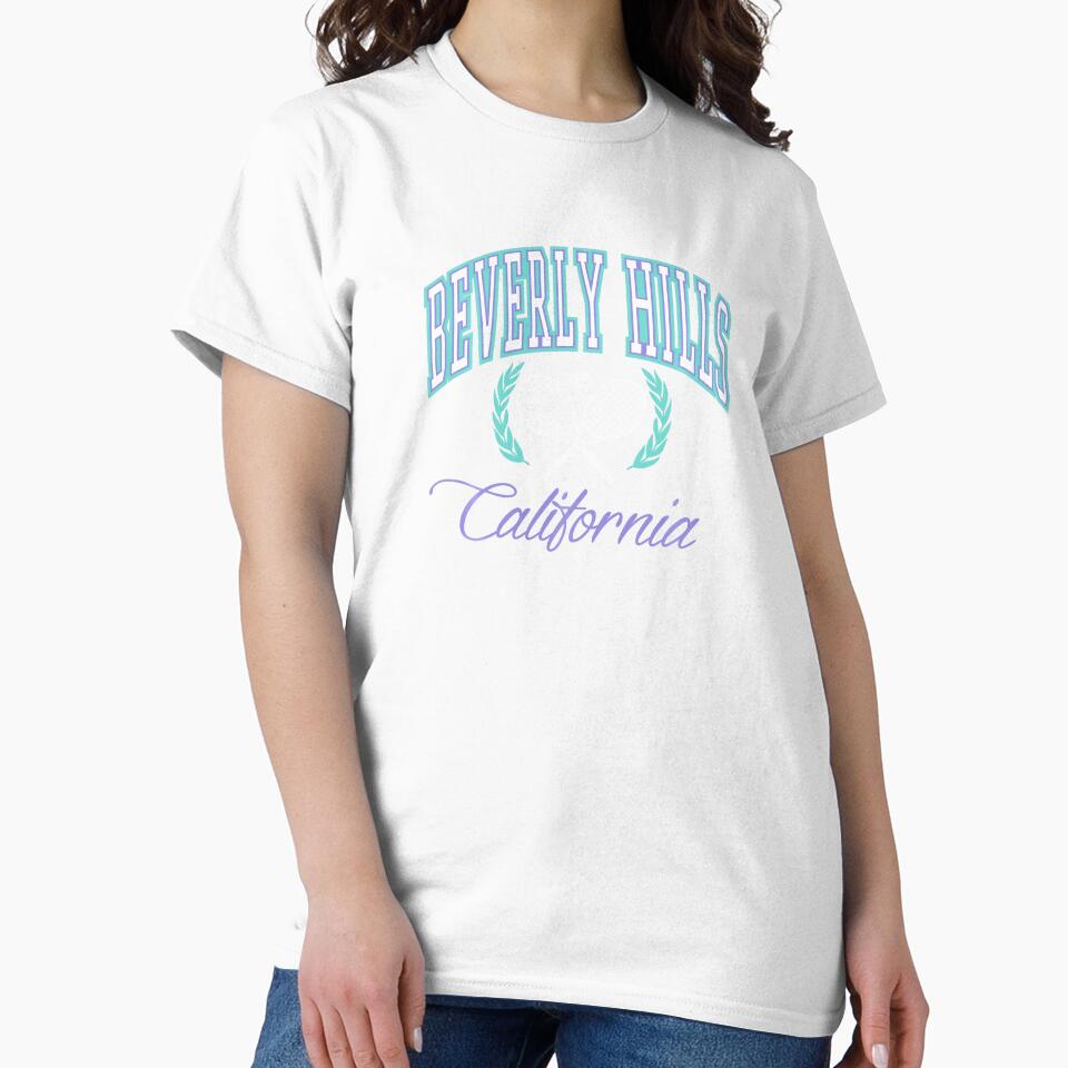 Beverly Hills Tennis Crest California Vintage Sport Style by WayTBeenkenArt