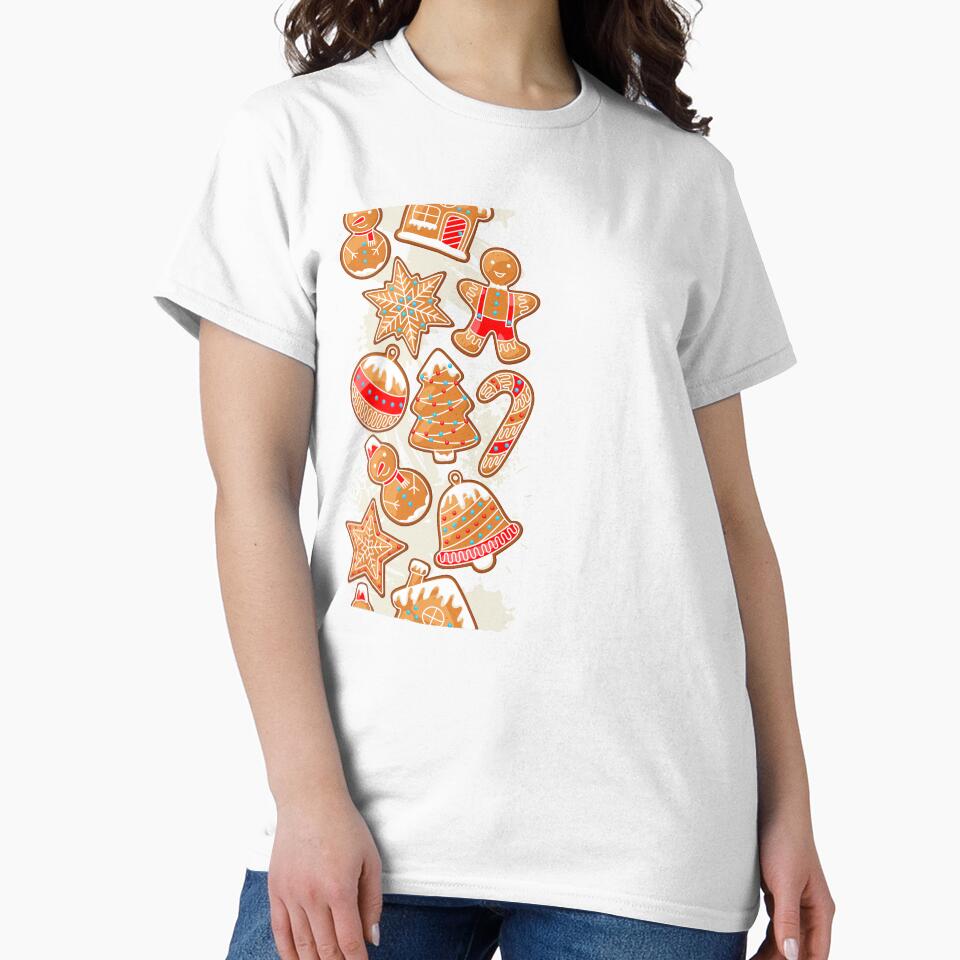 Cute Christmas Gingerbread Cookie Pattern by Vibbin4Life33