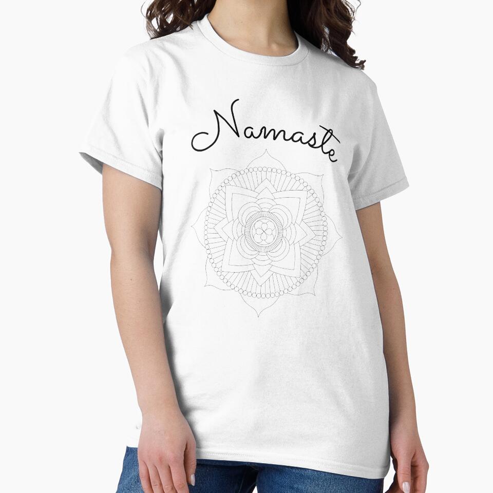 Yoga - Namaste (black on white) by Gilby-Designs
