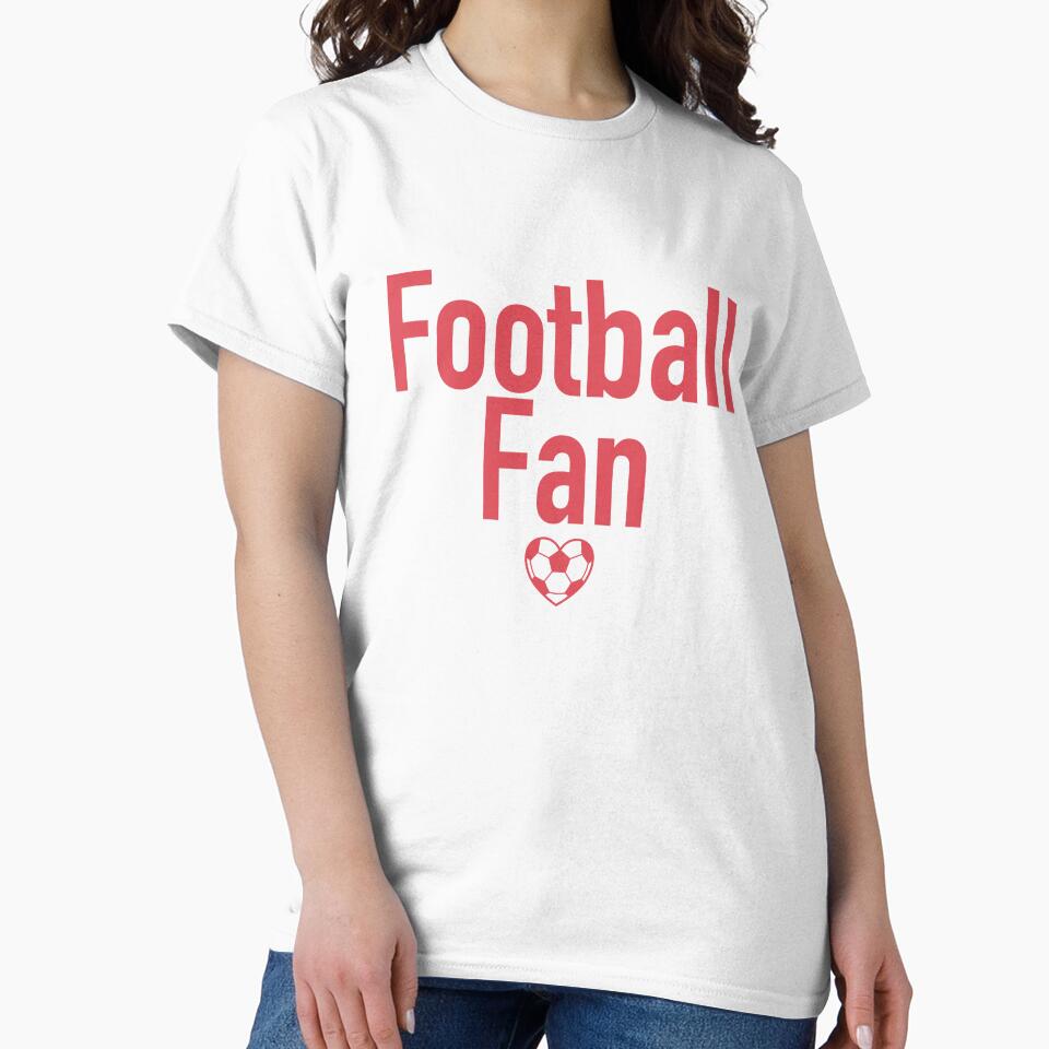 Football Fan Heart Typography Red by Anne97s