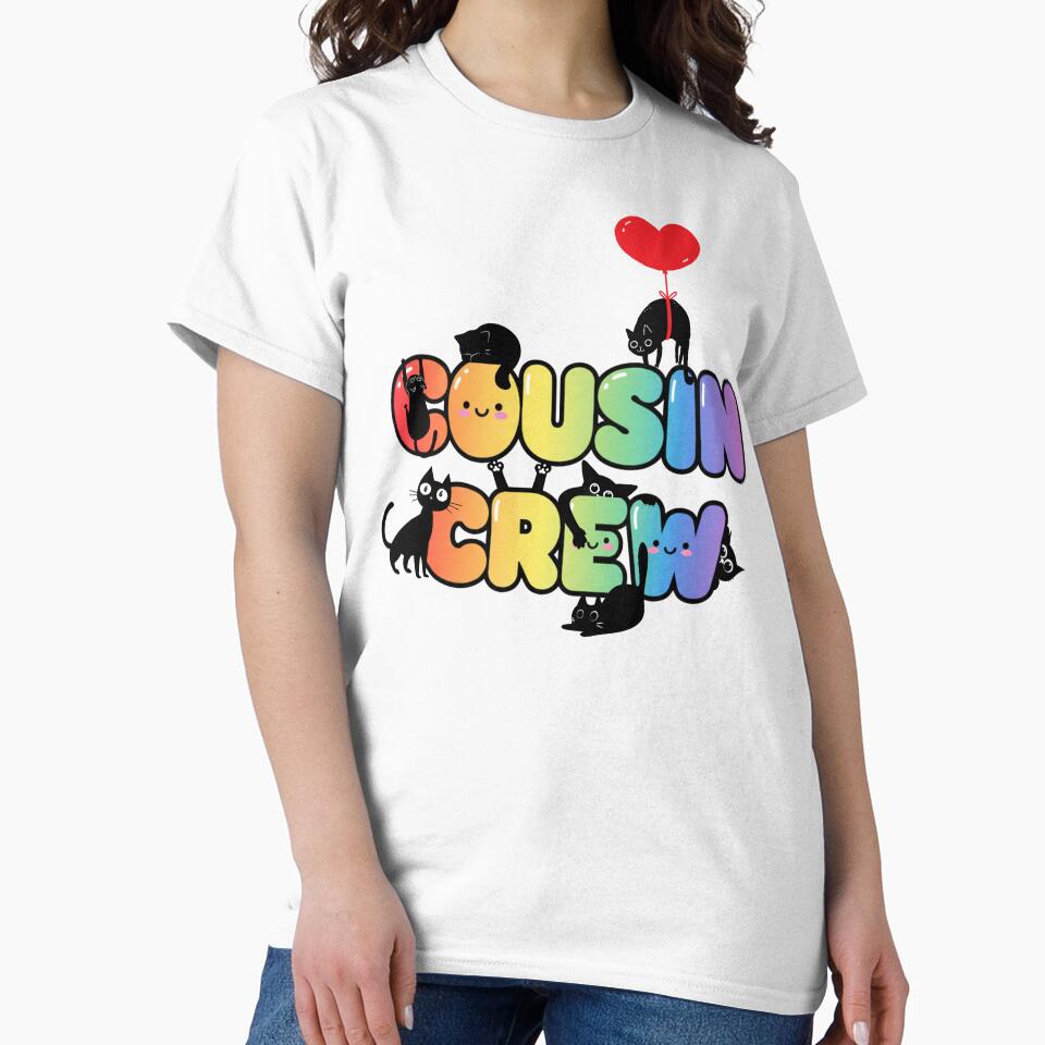Cousin Crew Cute Cats T-Shirt – Cute Family Matching Tee by Happy'CLICK'
