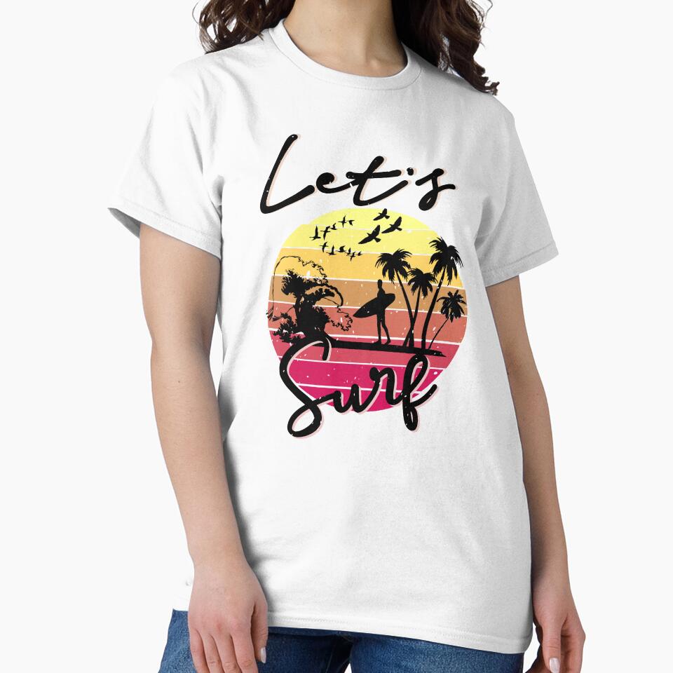 Let s surf - Vintage beach summer vibe by Soul  ArtLove