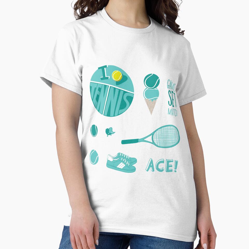Teal Retro Tennis Sticker Pack by The-Goods