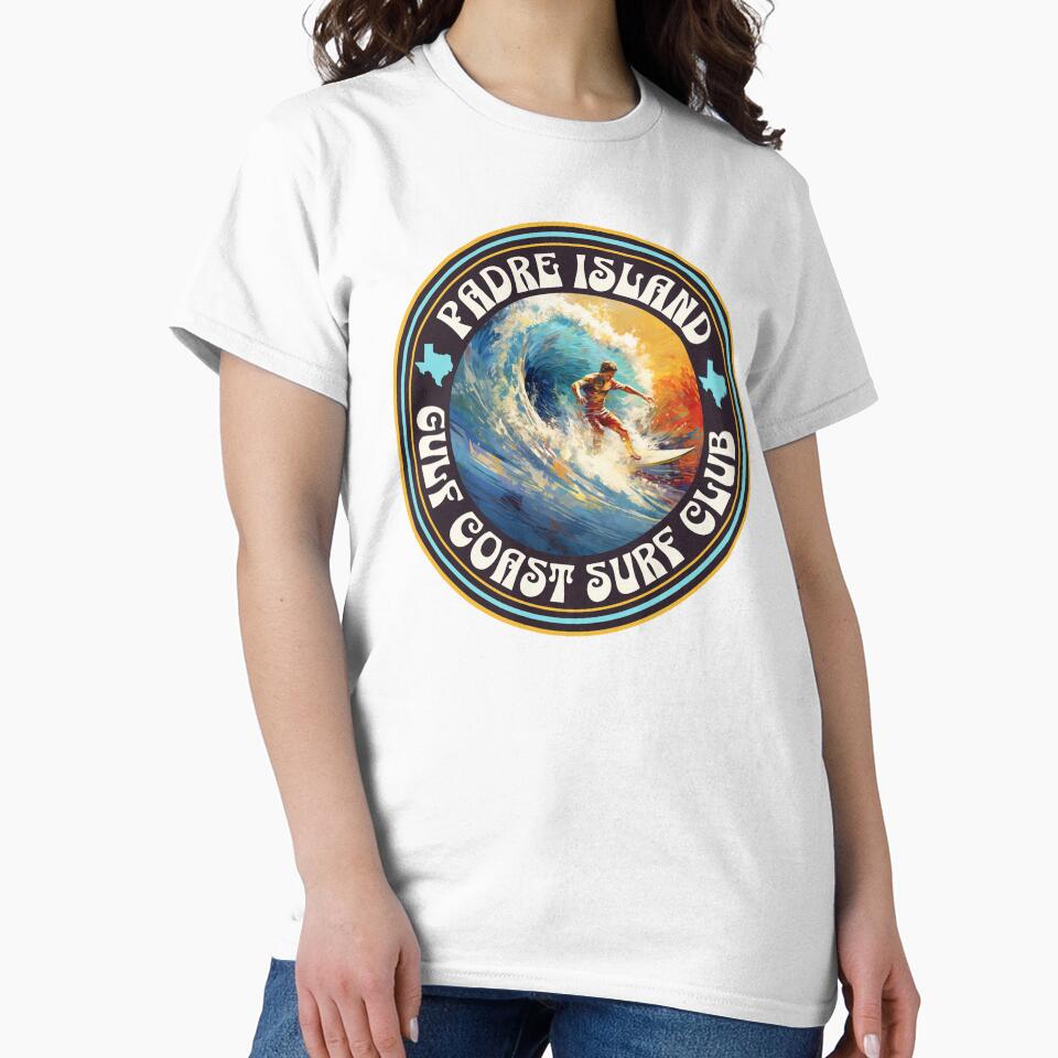 Padre Island Texas, Gulf Coast Surf Club Design by OceanIconic