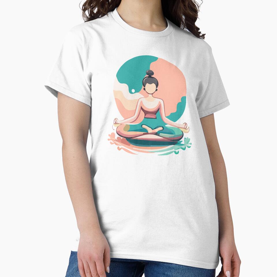 A girl doing meditation. by friadesign