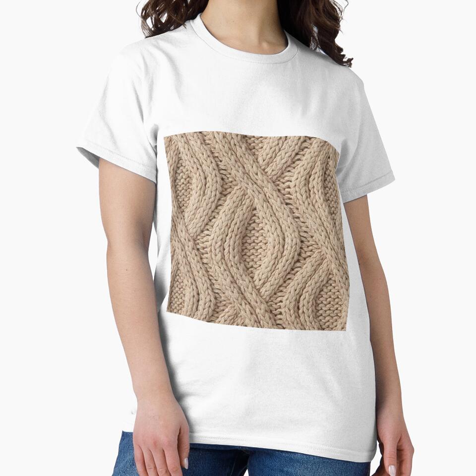 beige sweater pattern by nataliabrito