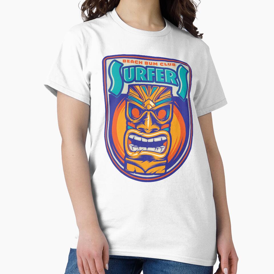 Beach Bum Surfers Club Tiki by wickedpretty