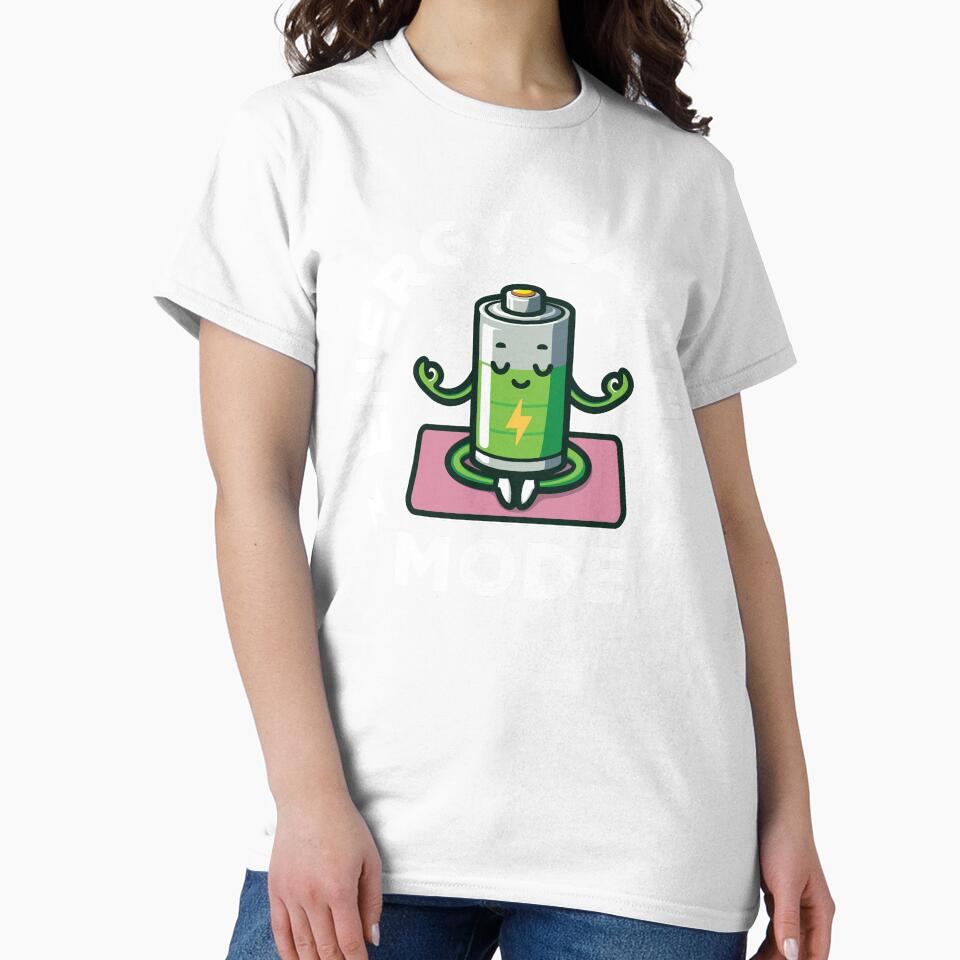 Energy Saving Mode Cute Battery Yoga by MO DESIGNS