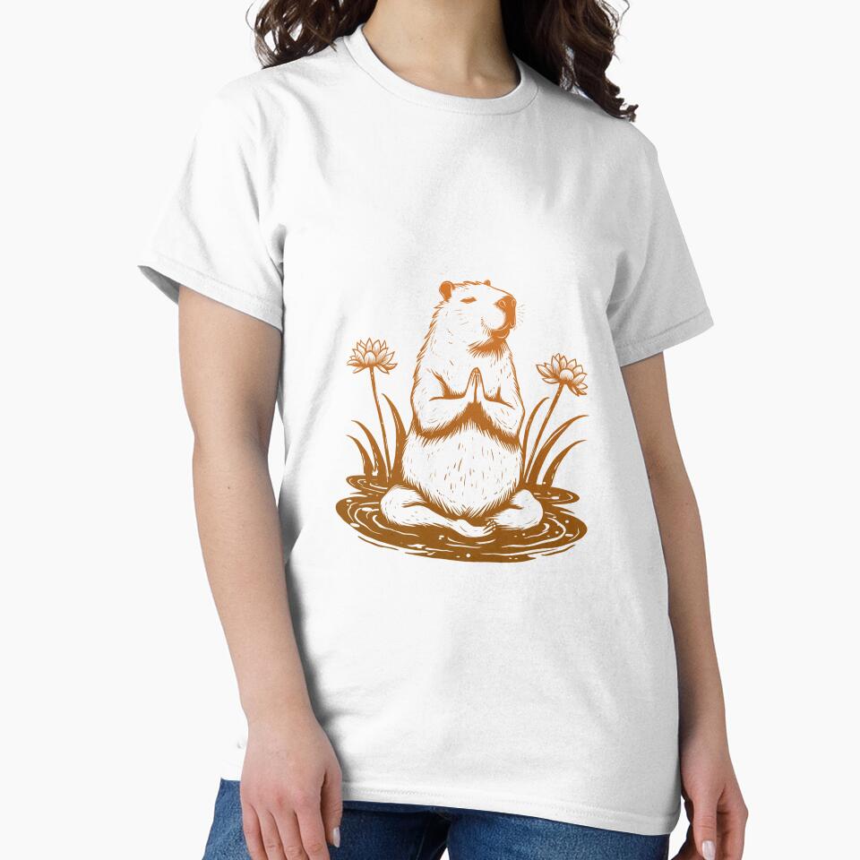Yoga Capybara by bycaiotti